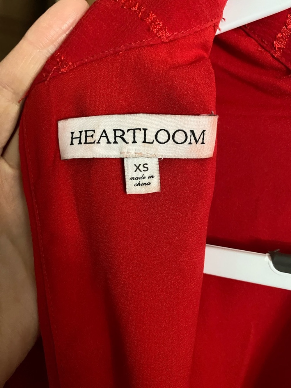 Heartloom Red Ruffle Mini Dress - Picture 2 of 4